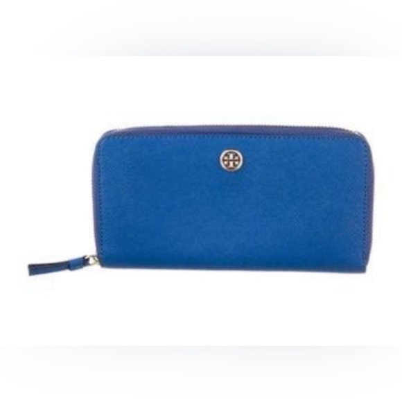 Tory Burch Robinson Leather Zippered Wallet - Picture 2 of 8